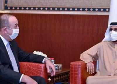 دیدار وزیر خارجه ترکیه با حاکم دبی