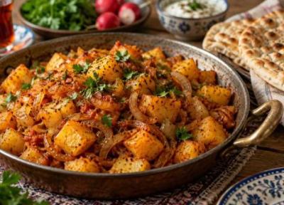 طرز تهیه دو پیازه آلو شیرازی با سیب زمینی؛ ساده و سریع طرز تهیه دو پیازه آلو شیرازی با سیب زمینی؛ ساده و سریع